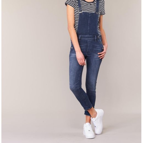 G-Star Denim - G-Star RAW Lynn High Waist Slim Navy Overalls